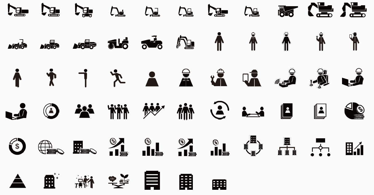 シンプルイラストレーション アイコンセット