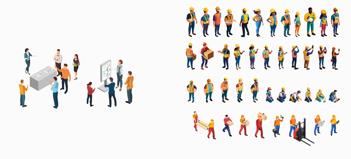 生成AIを活用した人物イラスト