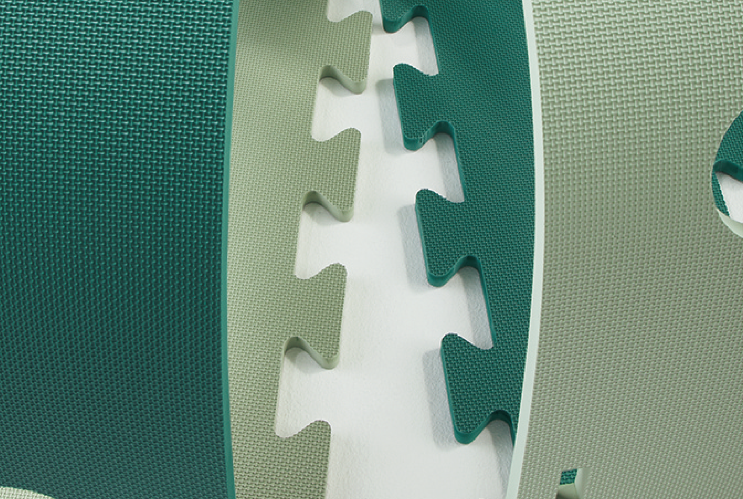 マットのジョイント部分のアップ